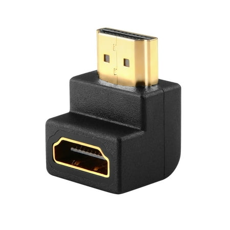 Insten 5 Pack HDMI Right Angle Adapter M/F 90 Degree For LCD (AHM12L-5PK)