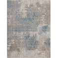 thumbnail image 2 of Nourison Karma Damask Ivory/Light Blue 9'3" x 12'9" Area Rug, (9x13), 2 of 8