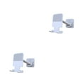thumbnail image 4 of crativent Phone Holder Wall Self Adhesive Adjustable Cellphone Stand Organizer 90 Degree Rotation Retractable Rack Bathroom White 2Set, 4 of 6