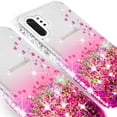 thumbnail image 4 of Compatible for Samsung Galaxy Note 10 Case, with [Tempered Glass Screen Protector] SOGA Diamond Liquid Quicksand Cover Cute Girl Women Phone Case - Clear/Pink, 4 of 5