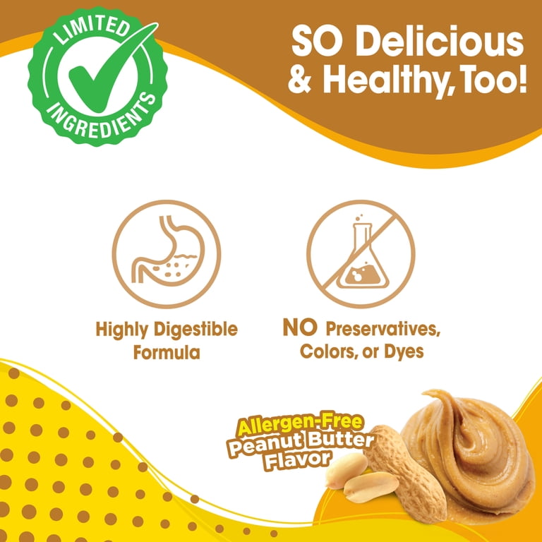 Nylabone Nubz Natural Peanut Butter Chew Treats for Large Dogs photo 3