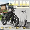 thumbnail image 2 of TST Electric Bike for Adults, 48V/40AH Battery, 20"x4" Fat Tire, 750W Motor Off-Road E Biker, UL2849, 2 of 8