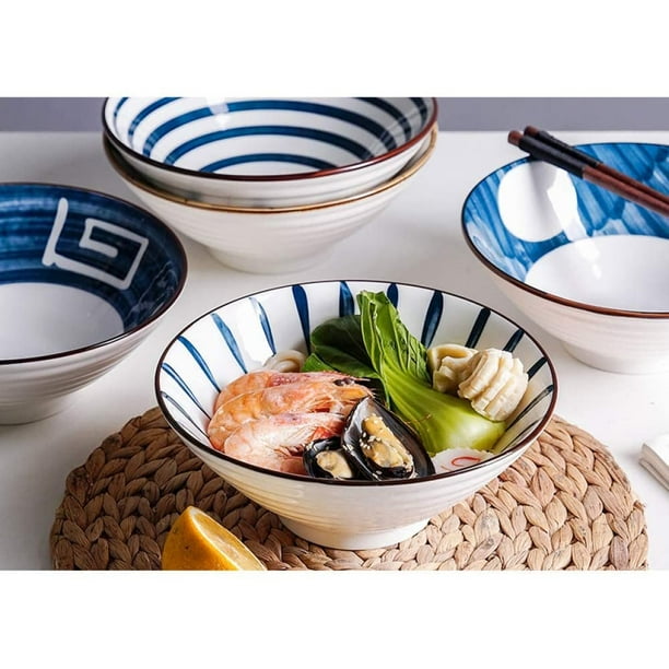 Japanese Creative Large-Capacity Ceramic Bowl, Salad Dessert Bowl