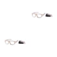 thumbnail image 2 of Minnieouse Gafas multifuncionales para deportes y actividades al aire libre Gafas deportivas Gafas de seguridad Gafas de seguridad Marco blanco marco blanco transparente 2Conjunto, 2 of 6