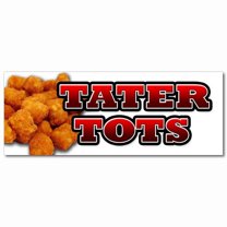 24" TATER TOTS DECAL sticker tots french fries potato taters appetizer dinner
