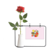 thumbnail image 1 of Cultural and Entertainment Botella de decoración de jarrones colgantes de flores rosas artificiales, 1 of 3
