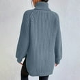 thumbnail image 5 of VEKDONE Women's Turtleneck Sweaters Slouchy Knit Chunky Sweater Winter Fashion Cable Weaving Long Sleeve Pullover, 5 of 7