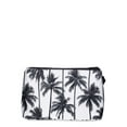 thumbnail image 2 of No Boundaries Women’s Triangle Beach Pouch, Black/White Palm Tree, 2 of 6