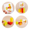 thumbnail image 2 of RXIRUCGD Toys Wooden Brain Teaser Puzzles For Kids Cubes Creative Stacking Block Sets 7 Colors Spatial Imaginations Educational Toys, 2 of 6