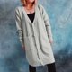 thumbnail image 1 of Pntutb moda mujer Casual cuello pico manga larga otoño suéter cárdigan blusa tops Pntutb Pntutb-6334, 1 of 5