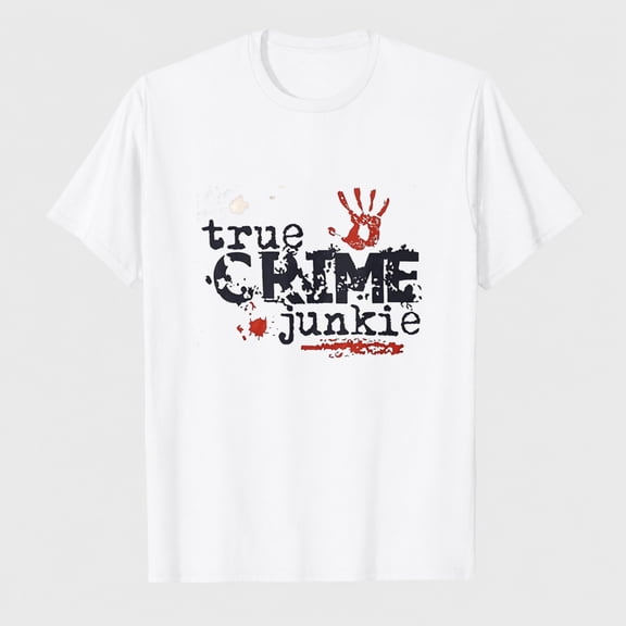 Women's True Mystery Letter Graphic T-Shirt, 100% Cotton Short Sleeve Shirt