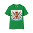 thumbnail image 3 of Golden Retriever Angel Unisex Softstyle T-Shirt, 3 of 10