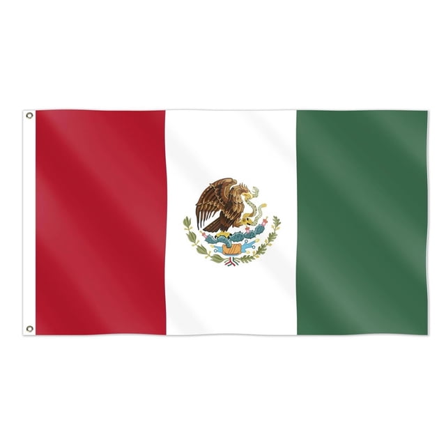 Bandera de México Boolavard 90 x 150 cm impermeable, doble cara