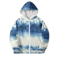 thumbnail image 3 of abtuhar Girls Jackets,Jackets for Girls,Girls Zip Up Hoodies Gradient Printed Zipper Sweatshirts Hooded Blue 4 Years, 3 of 6