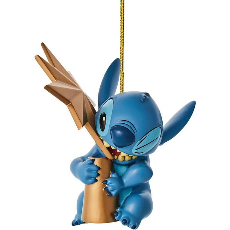 Kawaii Stitch Action Figure Toys Hanging Decorations for Christmas Tree  Toppers Pendant Hanging Ornament Party Decora Kids Gifts