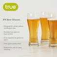 thumbnail image 3 of True Wheat Beer Glasses, Large Pilsner Drinking Glasses, 23 oz Set of 4, 3 of 7