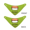 thumbnail image 6 of Kll Fresh Sushi Dog Bandanas,Triangle Reversible Pet Scarf For Small Medium Large And Extra Large Dogs-Large, 6 of 7