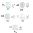 thumbnail image 3 of Milue Silicone Chocolate Sheep Green Bean Cake Fondant Cake Candy Mould for Decor, 3 of 17