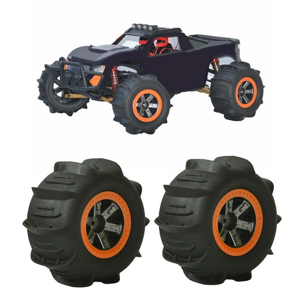 de RC DIY - Ensambje, Neumáticos de actualización de plástico de desierto de arena duradero Modelo de bujes agonales para 91 2 piezas CUTICAT Juegos de llantas
