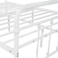 thumbnail image 7 of Full Size Metal Bed Frame with Headboard and Feetboard, No Spring Box Needed, White, 7 of 7