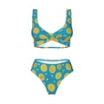 thumbnail image 4 of Rocae Bee Sunflower for Bikini Set for Women Two Piece Sexy High Swimsuits Split Crossover Bikini Large, 4 of 9