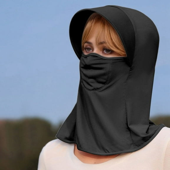 Hauaitttt Sun Protective Scarf UPF 50  for Women Men Outdoor Activities Summer Cycling Hiking Travel Lightweight Breathable Beach Wrap Cover up Women Shoulder Wraps Shawls Neck and Chest Scarf Long