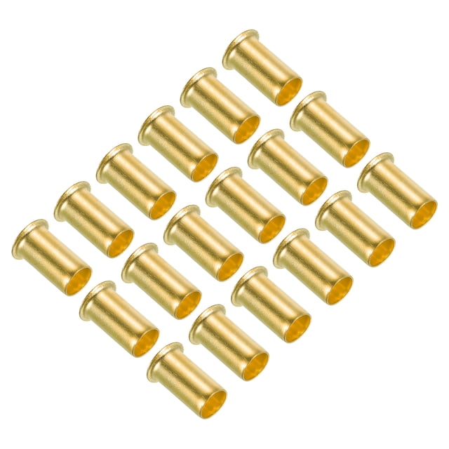 Unique Bargains 8mm ID 10mm OD Laiton Compression Insert, 18Pcs Insert Tube Support Compression Raccord Accessoires Kit