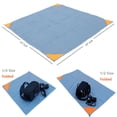 thumbnail image 3 of Orga'Neat Manta de picnic de bolsillo, lona de camping liviana a prueba de arena, 55 ″ x 60 ″ plegable y cabe en una bolsa pequeña, tapete de playa compacto, lavable, resistente al agua, de secado ráp, 3 of 5