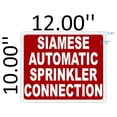 thumbnail image 2 of AUTOMATIC SPRINKLER CONNECTION SIGN ( REFLECTIVE !! ALUMINIUM 10x12 -Rust Free ), 2 of 2