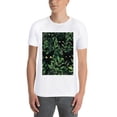 thumbnail image 4 of Summer Short Sleeve Tops Crew Neck Shirts For Women Black Cats Green LeavesPlus Size Tee Shirts, 4 of 5