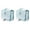 Light blue 2PCS, variant on Hanging Travel Toiletry Bag Hanging Cosmetic Bag For Women Protable Travel Makeup Bag For Toiletries Bathroom Organizer Bag With Sturdy Hook