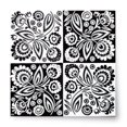 thumbnail image 3 of Polish Folk Art Black & White Luncheon Napkins, Set of 20, 3 of 3