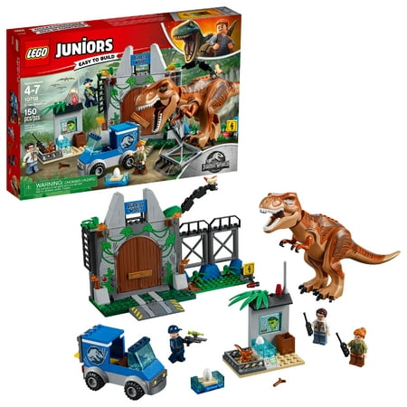 LEGO Juniors Jurassic World T. Rex Breakout 10758 (150 (Best Lego In The World)