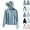 Blue, variant on Nmnitkp Sun Protection Shirts for Men Cool & Breathable UPF 50 Long Sleeve Men Summer Ice Silk Sun Protection Sports Solid Color Sleeve Hooded