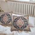 thumbnail image 6 of Throw Pillow Covers 18x18 Inch Set of 2, Vintage Boho Waterproof Outdoor Pillow Covers, Middle Century Western Geometric Abstract Art Decorative Cushion Pillowcases for Couch, Sofa, Bed, Patio, 6 of 9