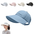 thumbnail image 2 of Womens Sports Upf Sun Protection Baseball Hat qinhaie Lightweight Quick Dry Wide Brim Hat, Summer Uv Protection Ponytail Cap, 2026 Cup Sun Visor Hat for Soccer Fan Outdoor Cap Sky Blue One Size, 2 of 9