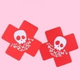 thumbnail image 5 of Halloween Skeleton Nipple Covers for Women, Adhesive Pasties Breast Petals for Parties Raves & Lingerie, 5 of 9
