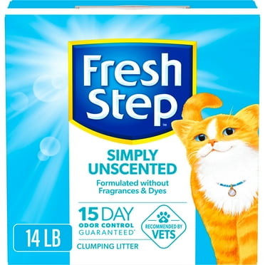 Fresh Step Simply Unscented Clumping Cat Litter, 14 lbs