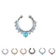 thumbnail image 3 of Minnieouse Anillo de nariz falso, tachuelas, aleación de moda, para el cuerpo, Clip para el tabique, accesorios de joyería Type2 NO2, 3 of 6