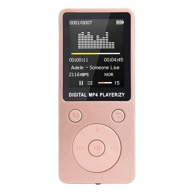 Reproductor de música MP3 MP4 mate de 1,8 pulgadas, grabadora FM, reproductor MP4 portátil antideslizante