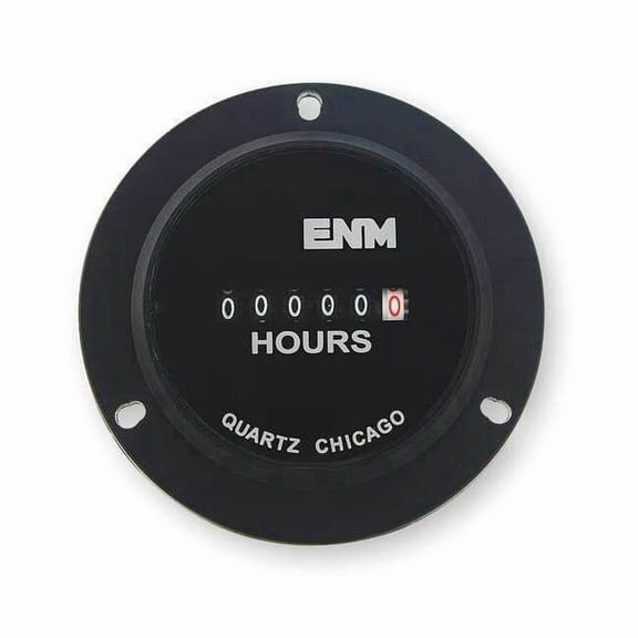 DC Hour Meter,6 Digit,Round,10-80VDC T40B45