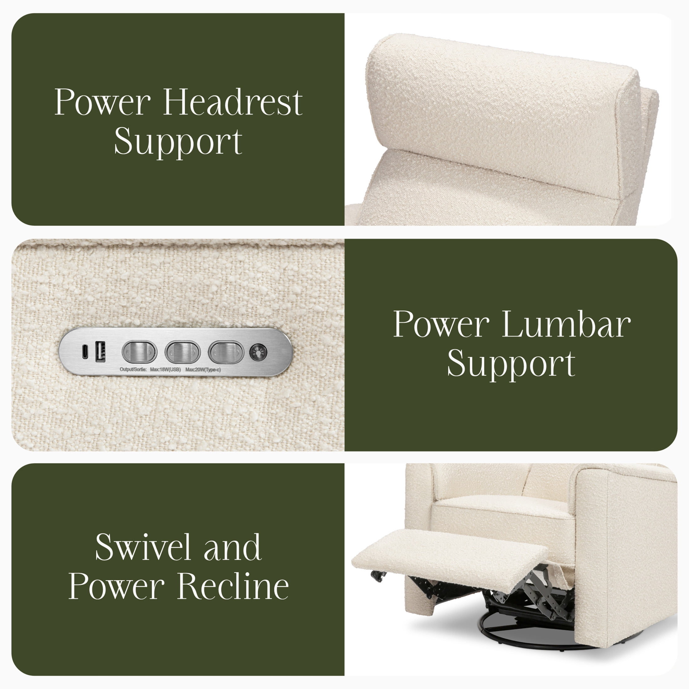 Namesake Willa Pro Power Recliner and Swivel Glider