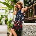 thumbnail image 2 of KLL Red Blue White Stars Pattern Womens Summer Dresses 2025,Loose Round Neck Sleeveless Sundresses Tank Dresses with Pockets, 2 of 7