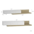 thumbnail image 3 of Aukfa Extendable LED TV Stand for TVs up to 75" W/16-Color Lights for Living Room & Bedroom,White, 3 of 6