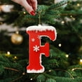 thumbnail image 3 of 26-Letter Personalized Christmas Tree Pendants - 3.15in Customizable Alphabet Decor for Holiday Trees, Durable Material, Perfect for Family Name/Message Setup, Festive Hanging Ornaments, 8cm, F, 3 of 9