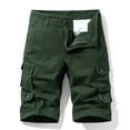thumbnail image 1 of Jophufed Fashion Men's Pants Pocket Zipper Buttons Solid Leisure Time Tooling Shorts Cargo Pants, 1 of 4