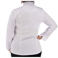 thumbnail image 4 of Culinary Master Women's Breathable Long Sleeve Premium Zip Up Chef Jacket Coat, 4 of 11