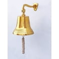 thumbnail image 2 of Handcrafted Model Ships BL2019-9B Brass Hanging Ships Bell 11 in. Bells Decorative Accent, 2 of 2