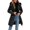 🔥 Black, variant on Sentmoon Winter Coat Fall Jackets Cute Gifts Women's Solid Color Long-sleeved Hooded Fashion-padded Jacket Fall and Winter for Outdoor Activities and Hiking
