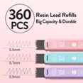 thumbnail image 3 of Mechanical Pencil Set 6PCS Mechanical Pencils 0.5 0.7 0.9mm with Leads & Erasers, 3 of 5